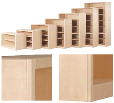 Contemporary Bookcase Collection Unfinished Furniture