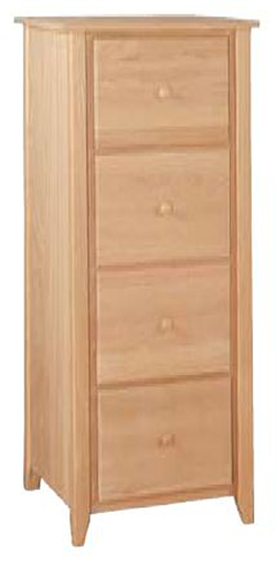 UNFINISHED 4 DRAWER FILE CABINET (LETTER)