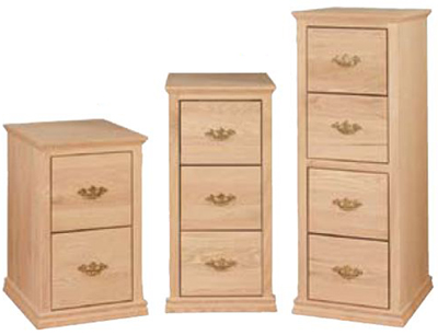 UNFINISHED TRADITIONAL 2,3 & 4 DRAWER FILE CABINET (LETTER)