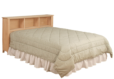Unfinished bookcase best sale headboard