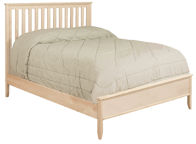 UNFINISHED SHAKER BED (TWIN - FULL - QUEEN - KING)