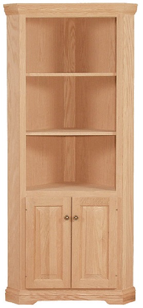 UNFINISHED TRADITIONAL TWO DOOR CORNER CUPBOARD - 29