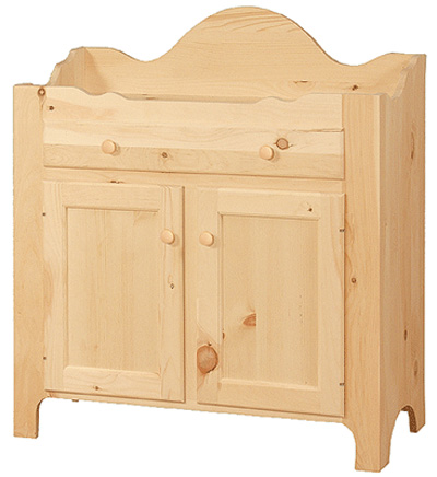 UNFINISHED COUNTRY-STYLE DRY SINK