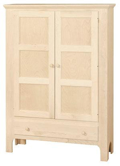 Unfinished Two Door Jelly Cupboard W Drawer Unfinished Furniture