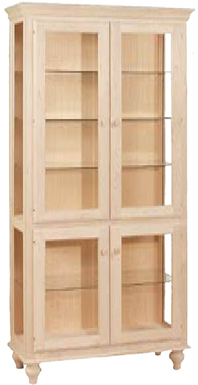 Curio Cabinet Unfinished Furniture