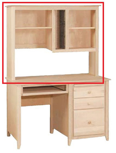 Unfinished Office Hutch Unfinished Furniture