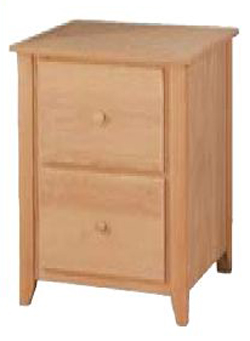 UNFINISHED 2 DRAWER FILE CABINET (LETTER)